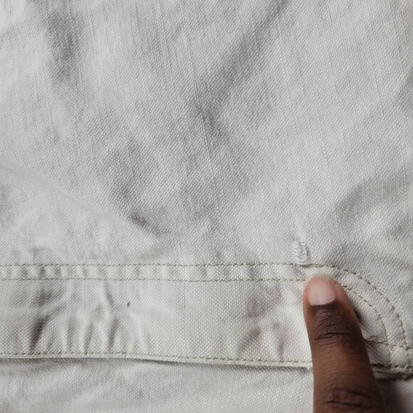 Vintage Gap Worker Jeans Men’s 36X30 Beige Cotton Denim Straight Painter - Picture 4 of 9